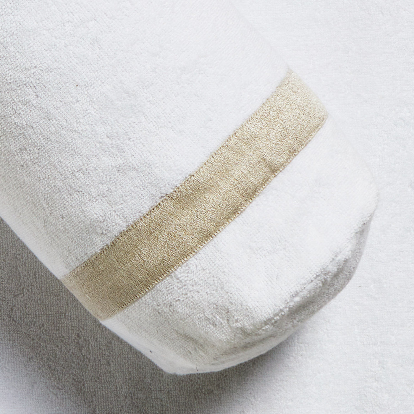 LIGHT TERRY AND LINEN CREPE - CUSHION NECKROLL