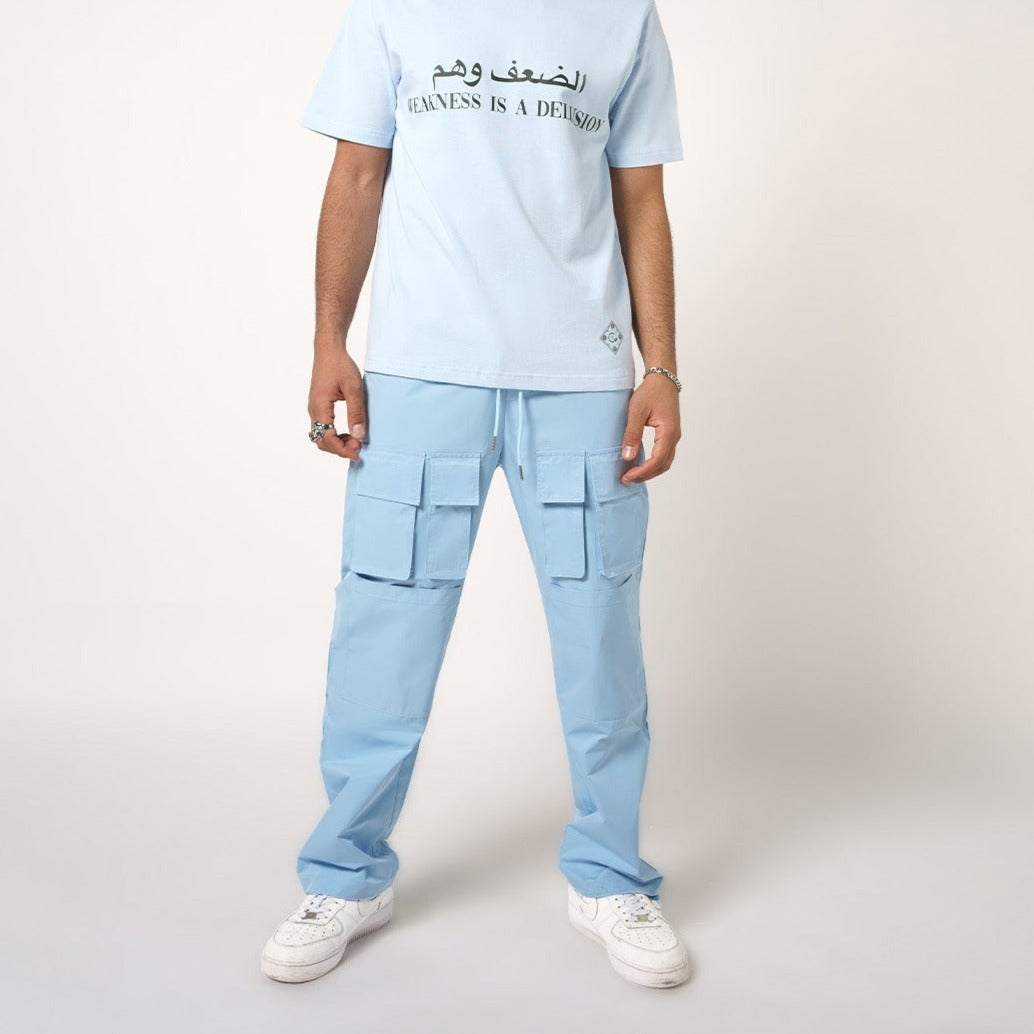 BABY BLUE PANTS WITH POCKETS