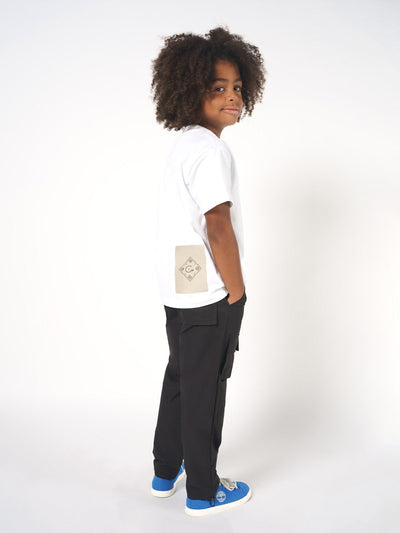 KID'S BLACK PANTS WITH POCKETS
