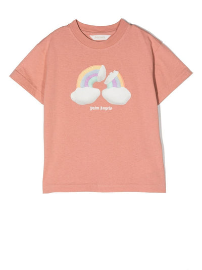 RAINBOW T-SHIRT PINK A MULTICOLOR