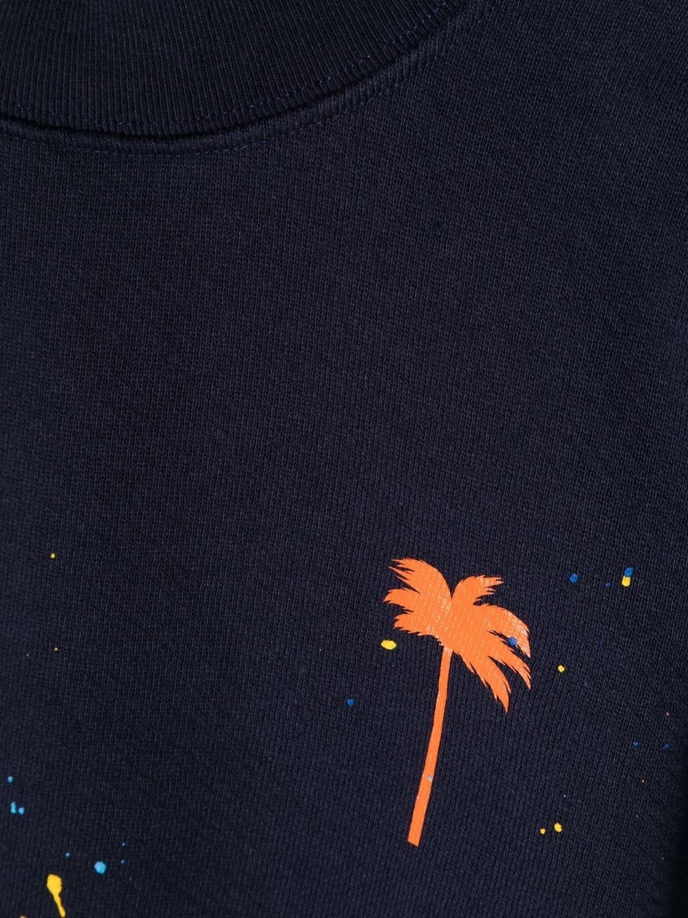 Palm Angels Kids paint-splatter cotton sweatshirt