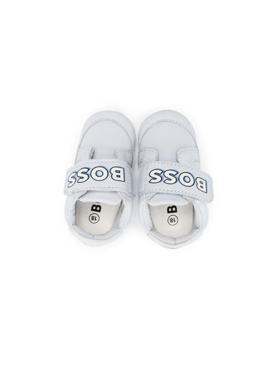 BOSS Kidswear logo-patch touch-strap sneakers