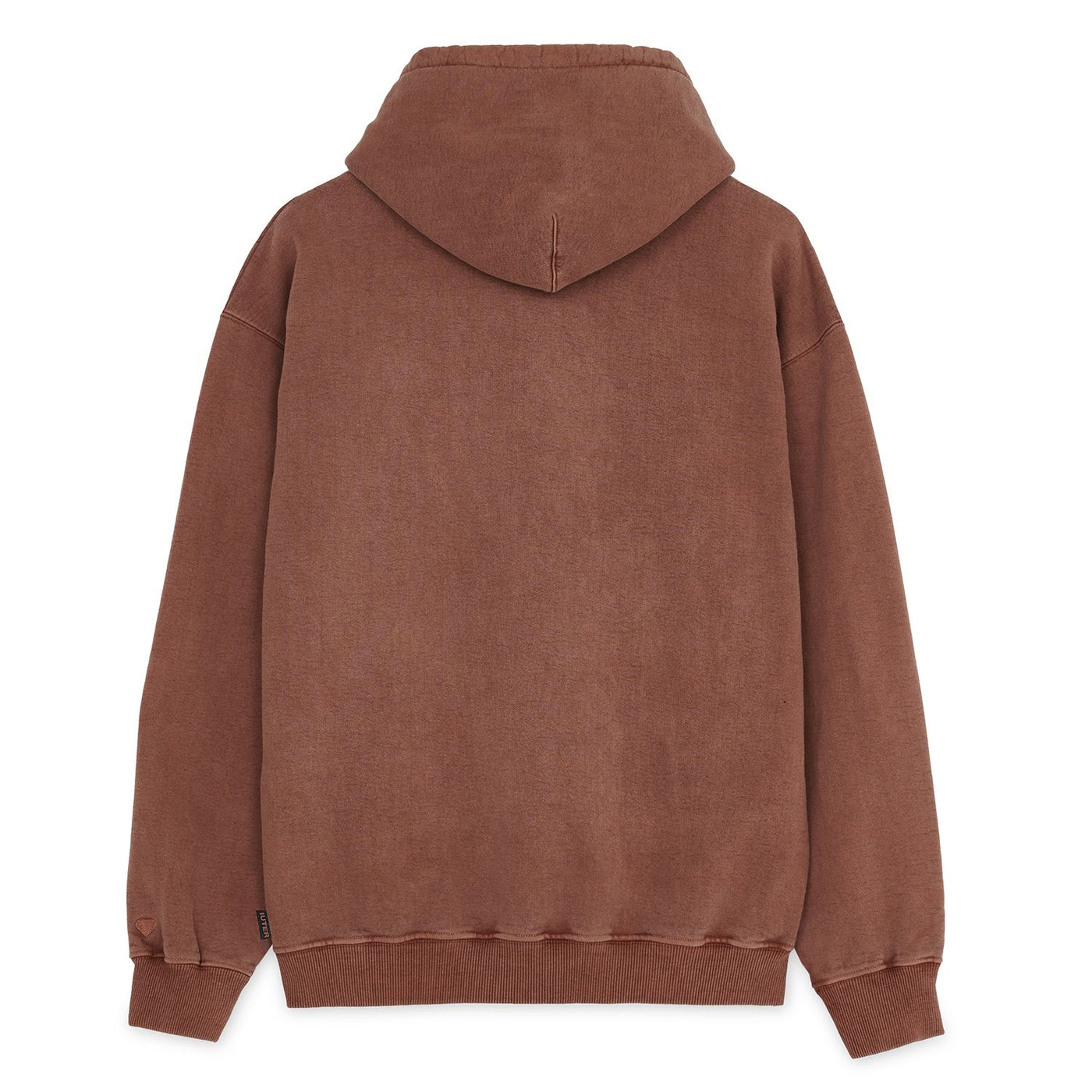 MONOGRAM HOODIE Pigment Dyed + Embroidered BROWN