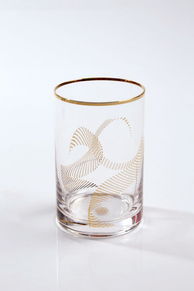 Gold Dotted Tumbler Glasses Set of 6