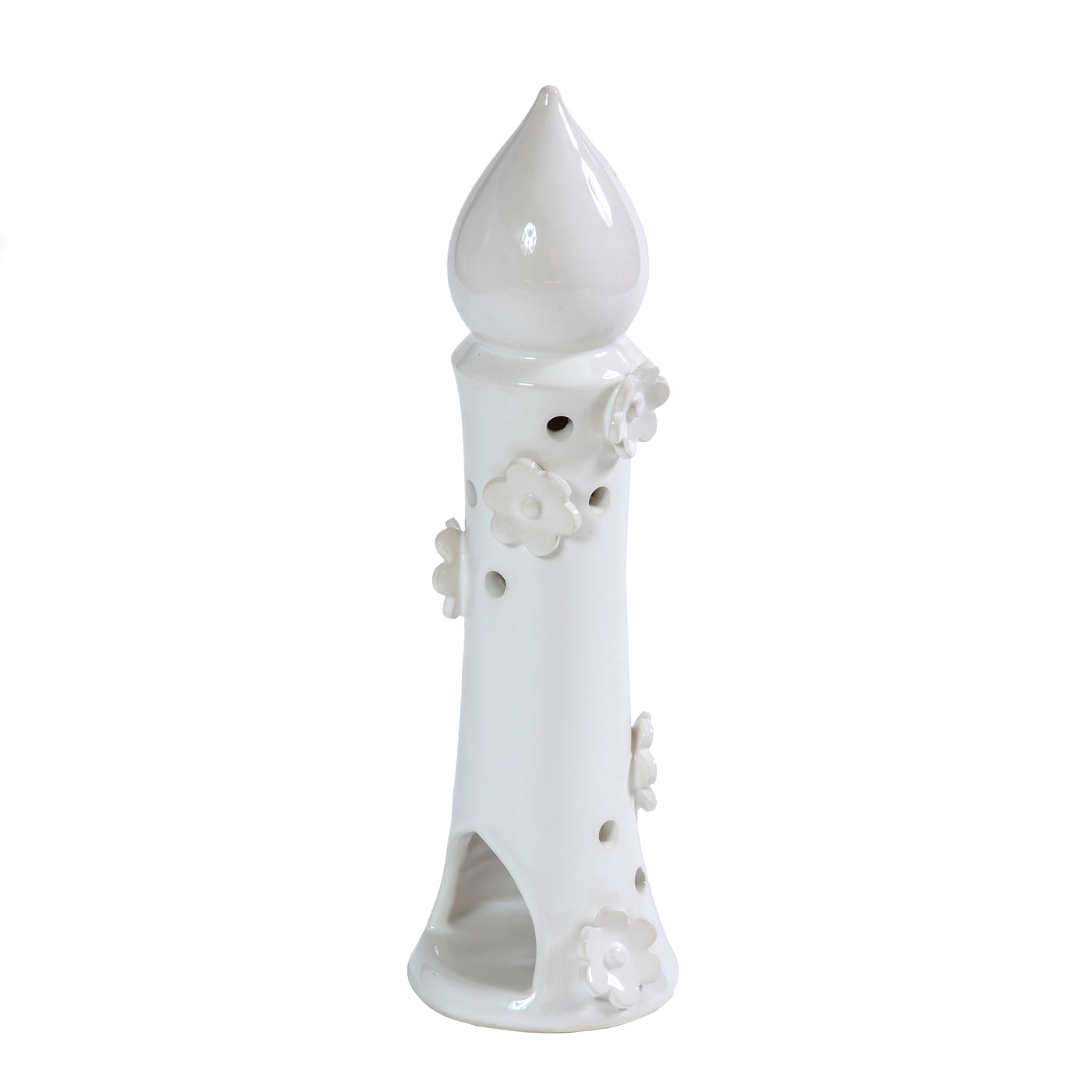  حاملة الشمعة الخزفية Ceramic Minaret Flowers