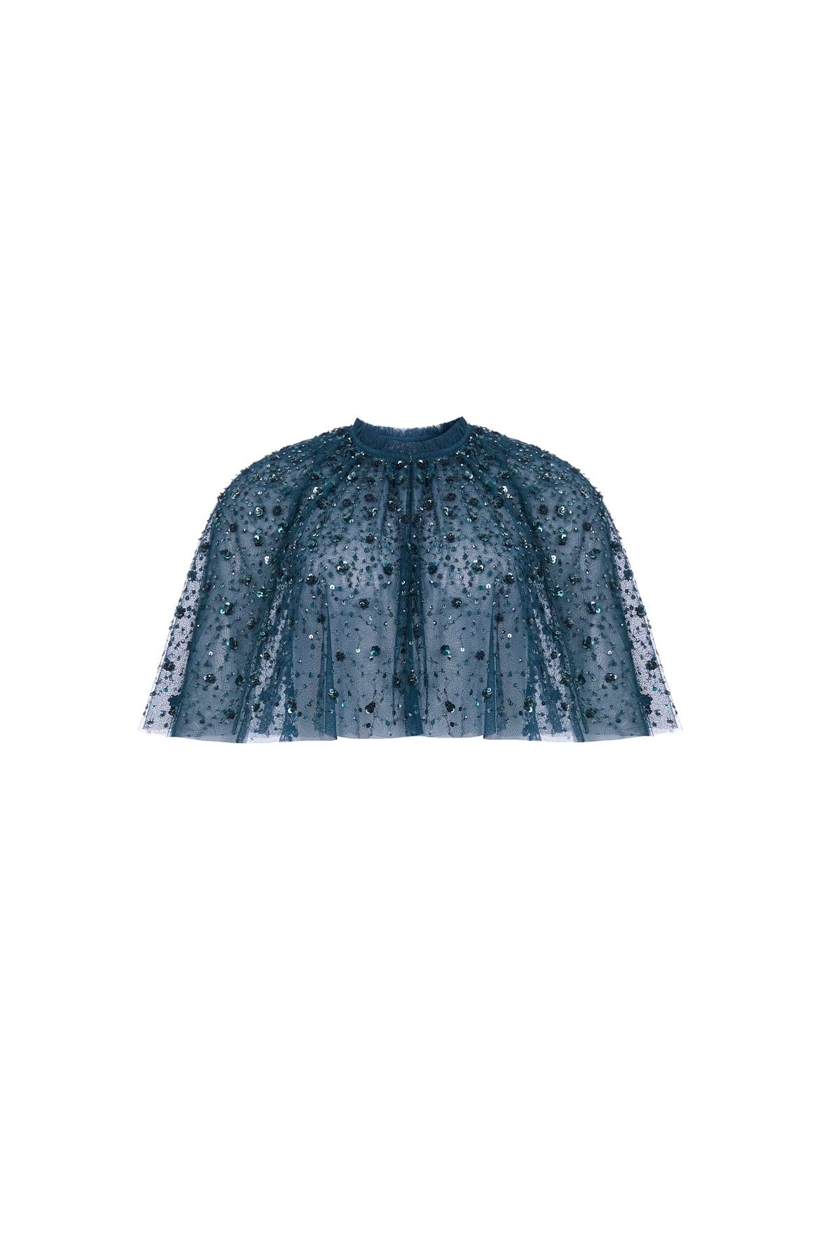 NEEDLE & THREAD MAYBELLE SEQUIN SHORT CAPE