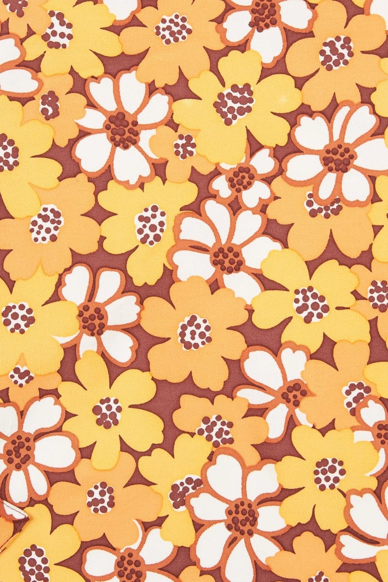 FAITHFULL Felda Beach Bag Li Reni Floral Print Orange