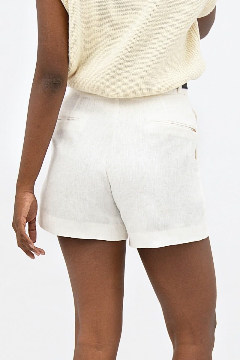 French Riviera NCE - Mom Shorts -  Porcelain