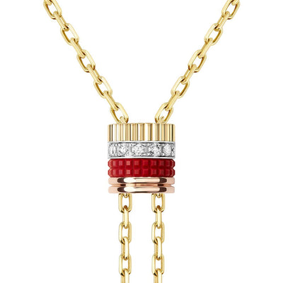 Quatre Red Edition Tie Necklace, small model
