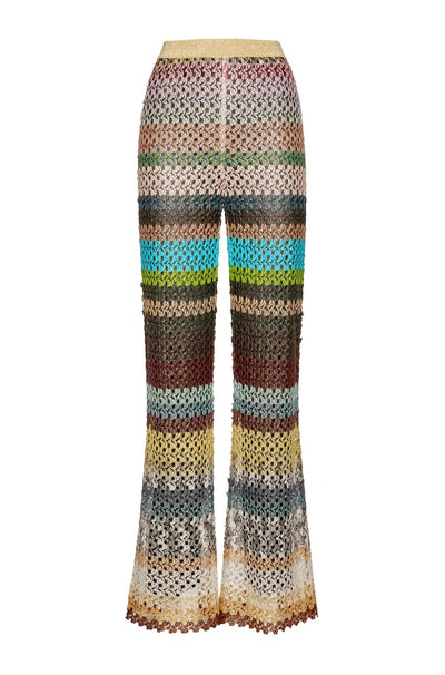 Flared trousers multicolour